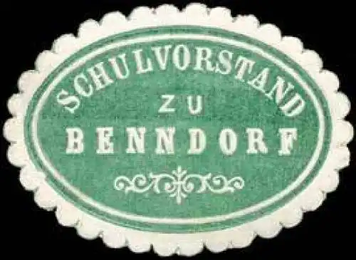 Schulvorstand zu Benndorf
