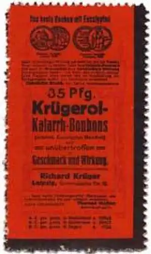 35 Pfg. KrÃ¼gerol-Katarrh-Bonbons