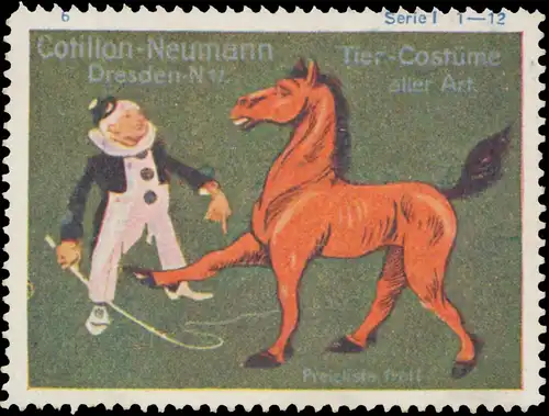 Clown mit Pferd, Tier KostÃ¼m
