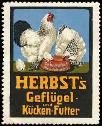 Herbst GeflÃ¼gel - und KÃ¼cken - Futter