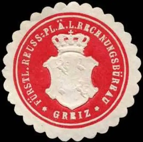 F. Reuss-Pl. Ã. L. RechnungsbÃ¼reau - Greiz