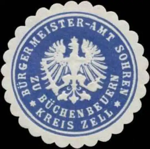 BÃ¼rgermeister-Amt Sohren zu BÃ¼chenbeuern Kreis Zell