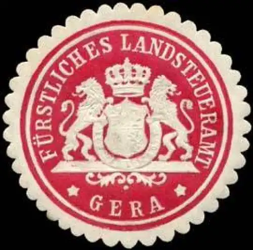 FÃ¼rstliches Landsteueramt - Gera