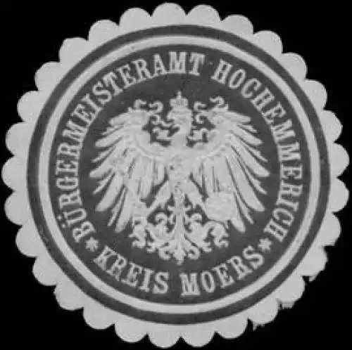 BÃ¼rgermeisteramt Hochemmerich Kreis Moers