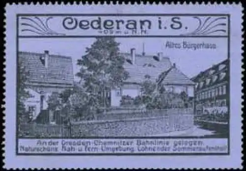 Altes BÃ¼rgerhaus in Oederan