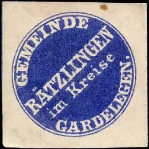 Gemeinde RÃ¤tzlingen im Kreise Gardelegen