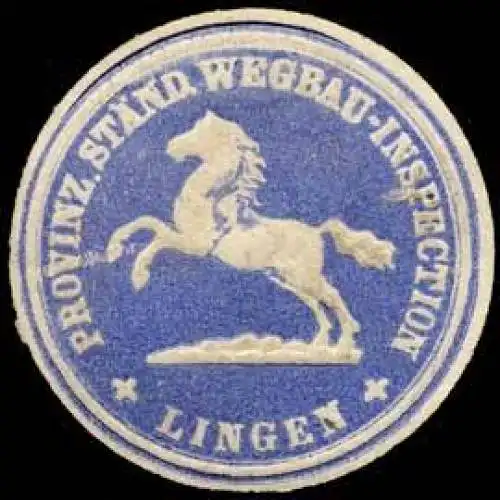 Provinz. StÃ¤nd. Wegbau-Inspection - Lingen