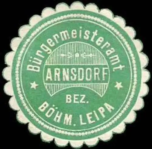 BÃ¼rgermeisteramt Arnsdorf - Bezirk BÃ¶hmisch Leipa