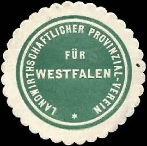 Landwirthschaftlicher Provinzial Verein fÃ¼r Westfalen