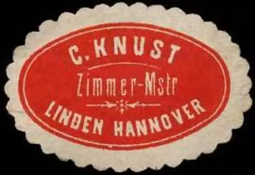 C. Knust Zimmer-Meister - Linden - Hannover