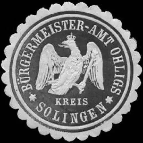 BÃ¼rgermeister-Amt Ohligs - Kreis Solingen