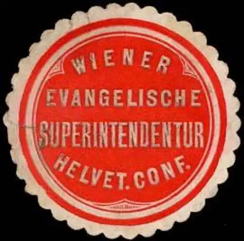 Wiener evangelische Superintendentur helvet. conf