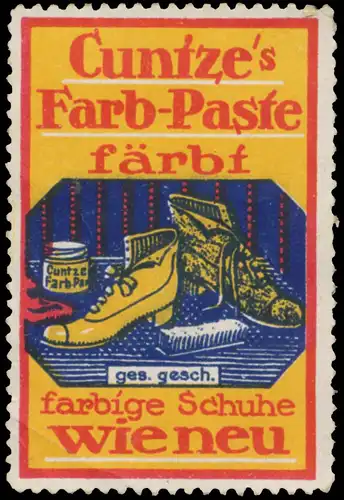 Cuntzes Farb-Paste fÃ¤rbt farbige Schuhe wie neu