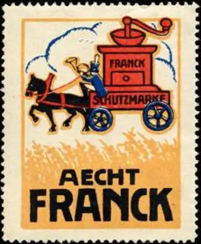 Postkutsche mit KaffeemÃ¼hle Aecht Franck