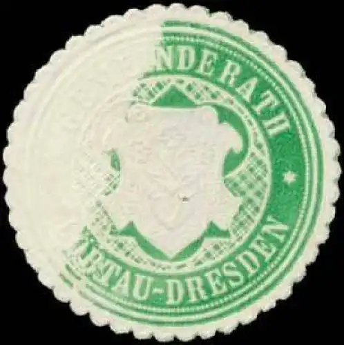 Fehldruck Gemeinderath LÃ¶btau-Dresden