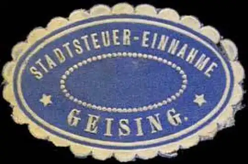 Stadtsteuer-Einnahme Geising
