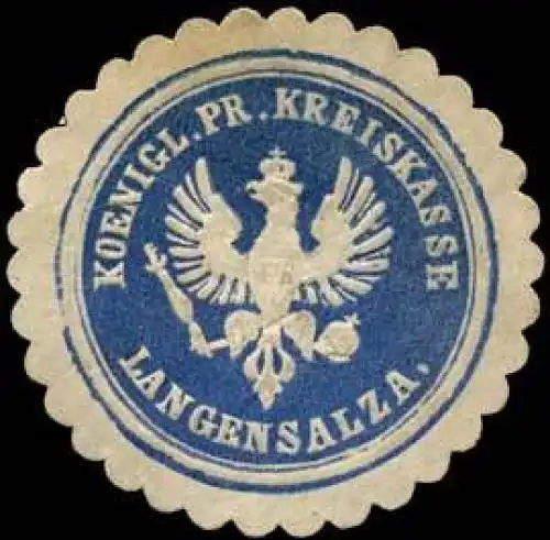 K. Pr. Kreiskasse Langensalza