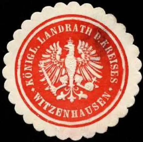 KÃ¶niglicher Landrath des Kreises - Witzenhausen