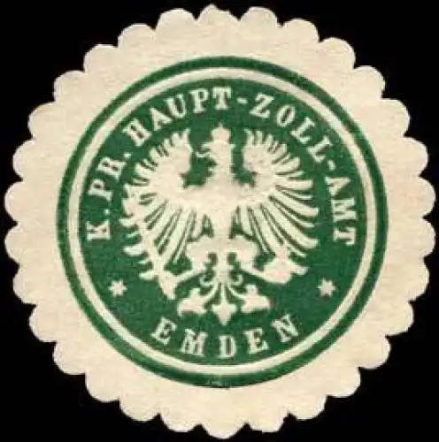 KÃ¶niglich Preussisches Haupt - Zoll - Amt - Emden
