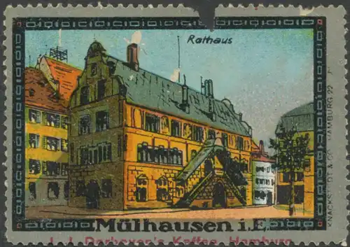 Rathaus von MÃ¼lhausen im Elsass