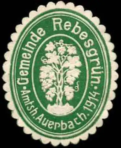 Gemeinde RebesgrÃ¼n - Amtshauptmannschaft Auerbach