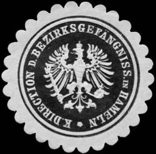 KÃ¶nigliche Direction des BezirksgefÃ¤ngnisses in Hameln