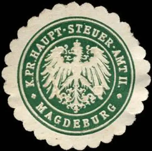 KÃ¶niglich Preussisches Haupt - Steuer - Amt II. - Magdeburg