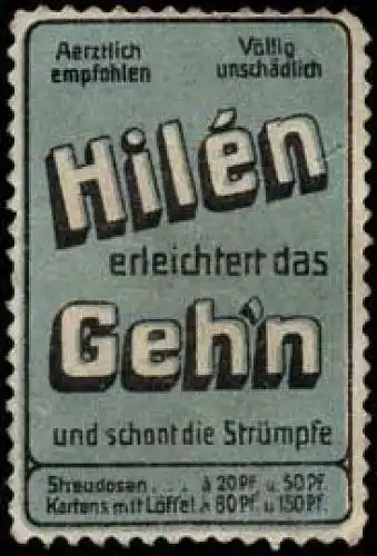 HilÃ©n erleichtert das gehen