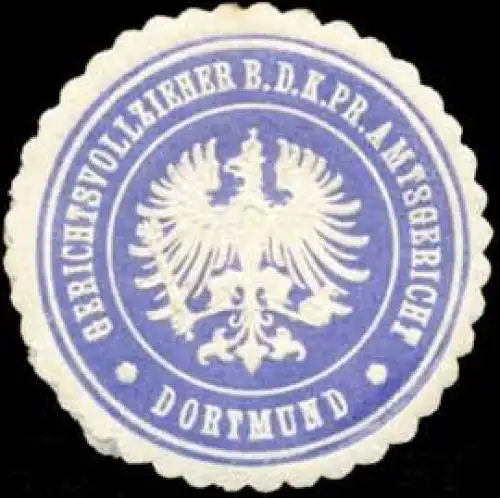 Gerichtsvollzieher bei dem K.Pr. Amtsgericht Dortmund