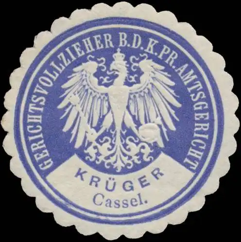 KrÃ¼ger - Gerichtsvollzieher b.d. K.Pr. Amtsgericht Kassel