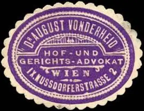 Hof- und Gerichts-Advokat Dr. August Vonderheid