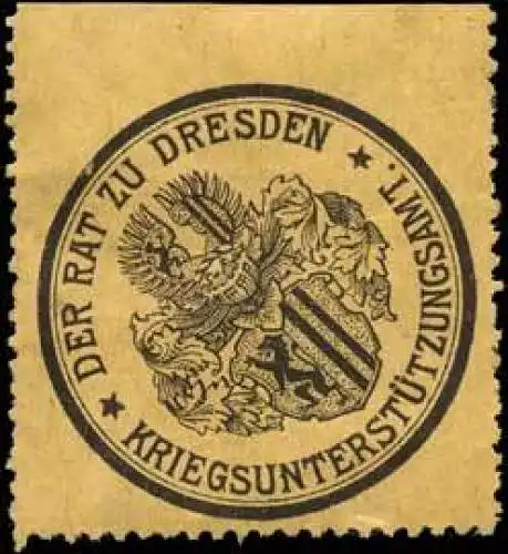 Der Rat zu Dresden - KriegsunterstÃ¼tzungsamt