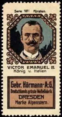 Victor Emanuel III. KÃ¶nig von Italien
