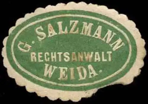 Rechtsanwalt G. Salzmann - Weida