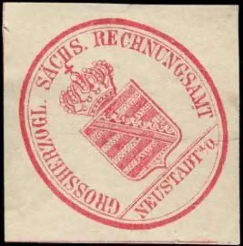 Grossherzogl. SÃ¤chs. Rechnungsamt - Neustadt a./O