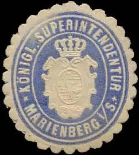 KÃ¶nigl. Superintendentur - Marienberg i./S