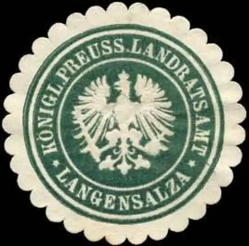 KÃ¶nigl. Preuss. Landratsamt - Langensalza