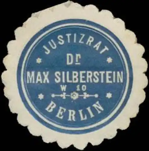 Justizrat Dr. Max Silberstein