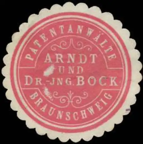 PatentanwÃ¤lte Arndt und Dr. Ing. Bock