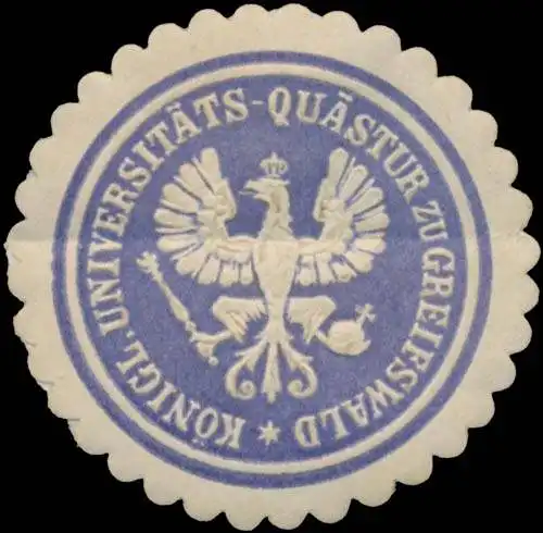 K. UniversitÃ¤ts-QuÃ¤stur zu Greifswald