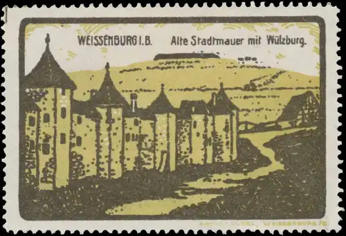 Alte Stadtmauer mit WÃ¼lzburg