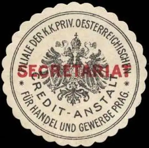 Secretariat Kredit-Anstalt fÃ¼r Handel und Gewerbe