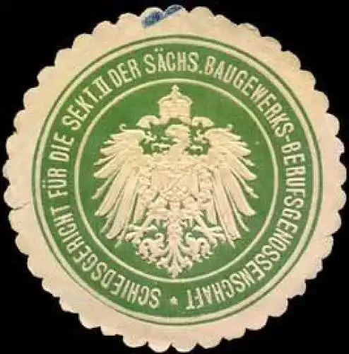 Schiedsgericht fÃ¼r die Sektion II der sÃ¤chs. Baugewerks-Berufsgenossenschaft