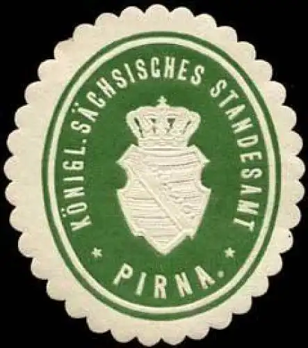 KÃ¶nigl. SÃ¤chsisches Standesamt Pirna