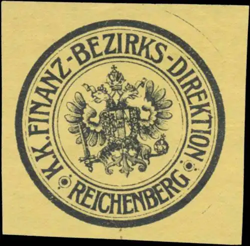 K.K. Finanz-Bezirks-Direktion Reichenberg/BÃ¶hmen