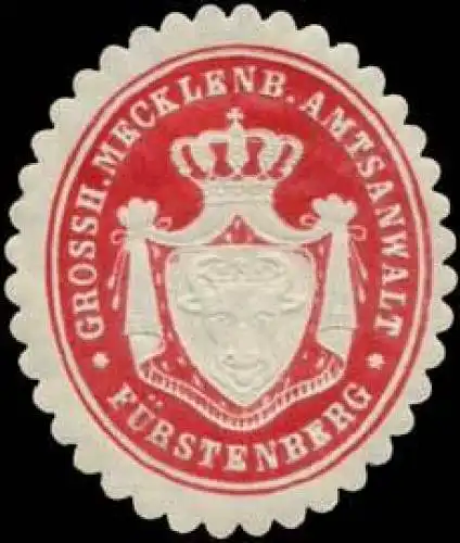 Gr. Mecklenb. Amtsanwalt FÃ¼rstenberg