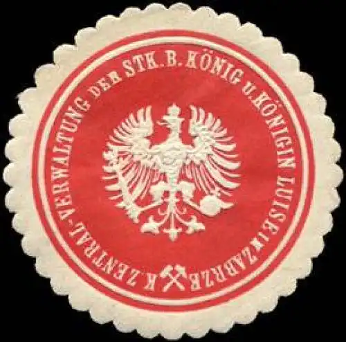 KÃ¶nigliche Zentral - Verwaltung der Stk. beim KÃ¶nig und KÃ¶nigin Viktoria Luise in Zabrze