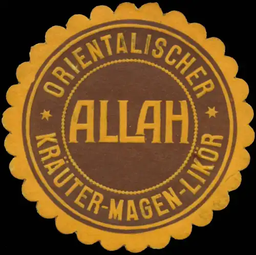Allah Orientalischer KrÃ¤uter-Magen-LikÃ¶r