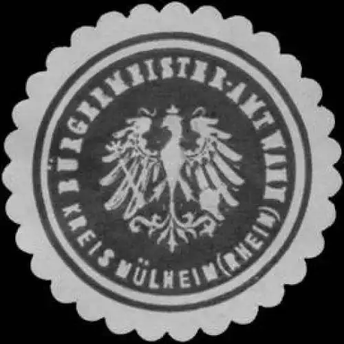 BÃ¼rgermeister-Amt Wahn Kreis MÃ¼lheim/Rhein