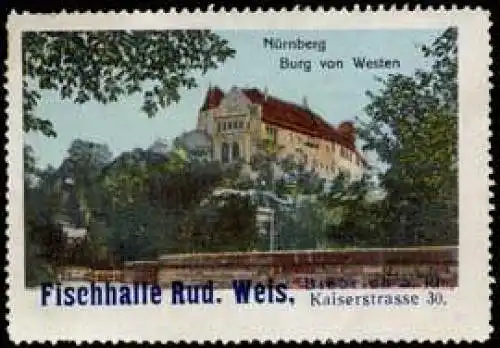 NÃ¼rnberg-Burg von Westen